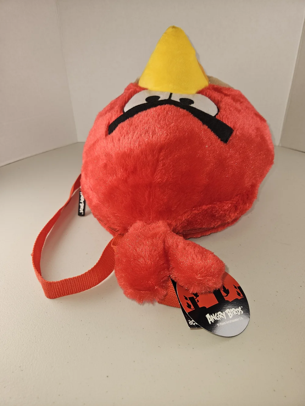 NWT Red Plush Angry Bird Kids Backpack - Soft Character Bag